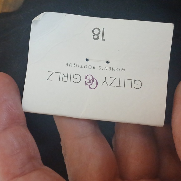 NEW! TAGS! Glitzy Girlz boutique fringed straight leg size 18 - Picture 4 of 9